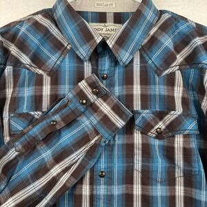 Cody James Western Shirt Mens XL Pearl Snap Plaid Cowboy Ranch
